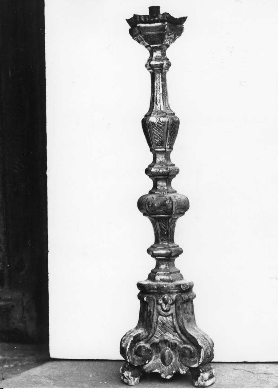 candeliere, serie - bottega piemontese (sec. XIX)