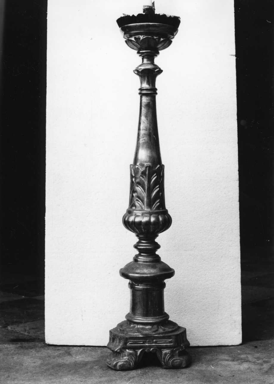 candeliere, insieme - bottega piemontese (fine sec. XIX)