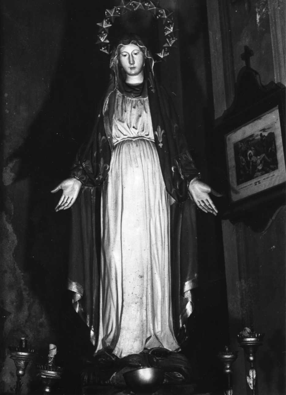 Madonna Immacolata (statua, opera isolata) - bottega piemontese (sec. XIX)