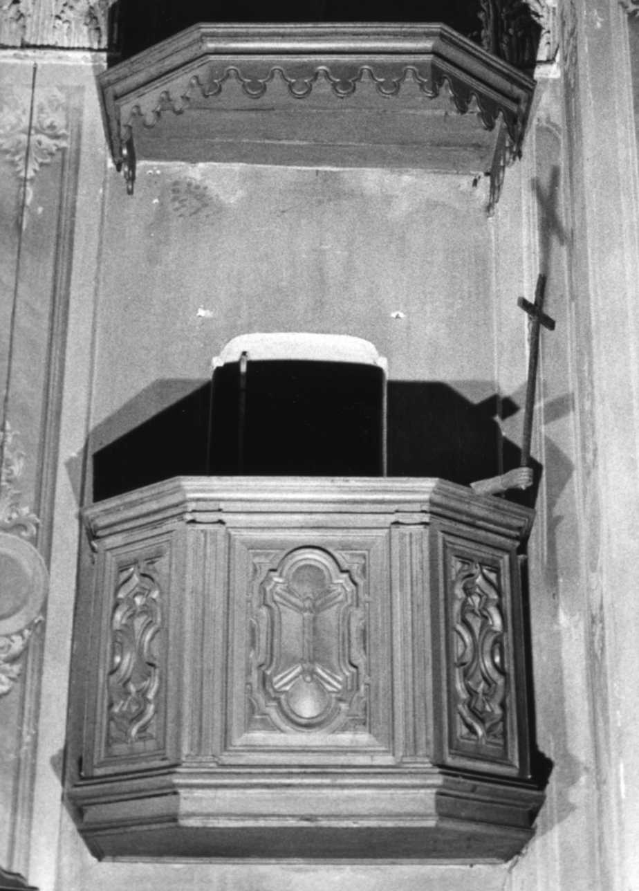 pulpito, opera isolata - bottega piemontese (secondo quarto sec. XVIII)