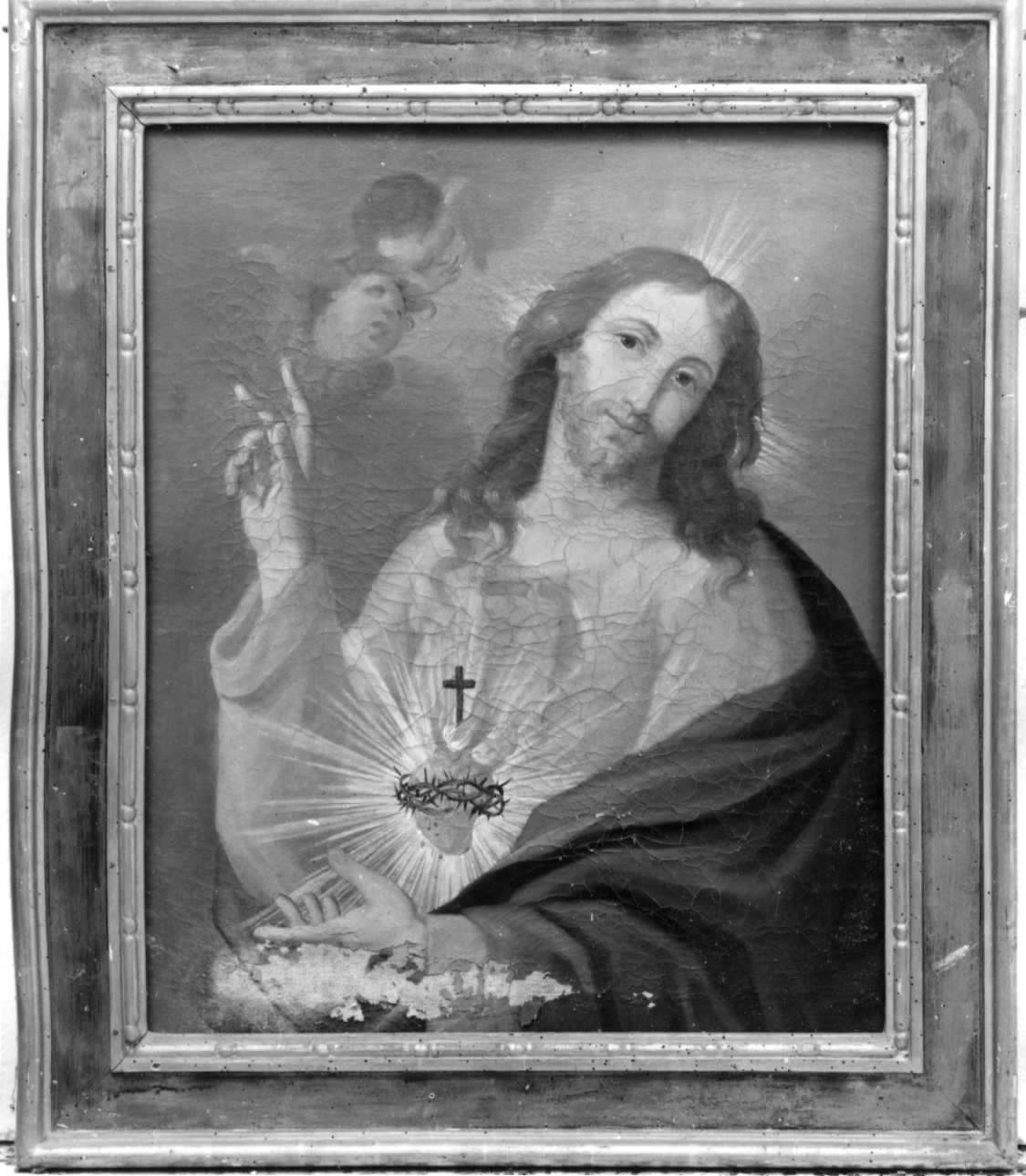 Sacro Cuore di Gesù (dipinto, opera isolata) - ambito piemontese (inizio sec. XIX)