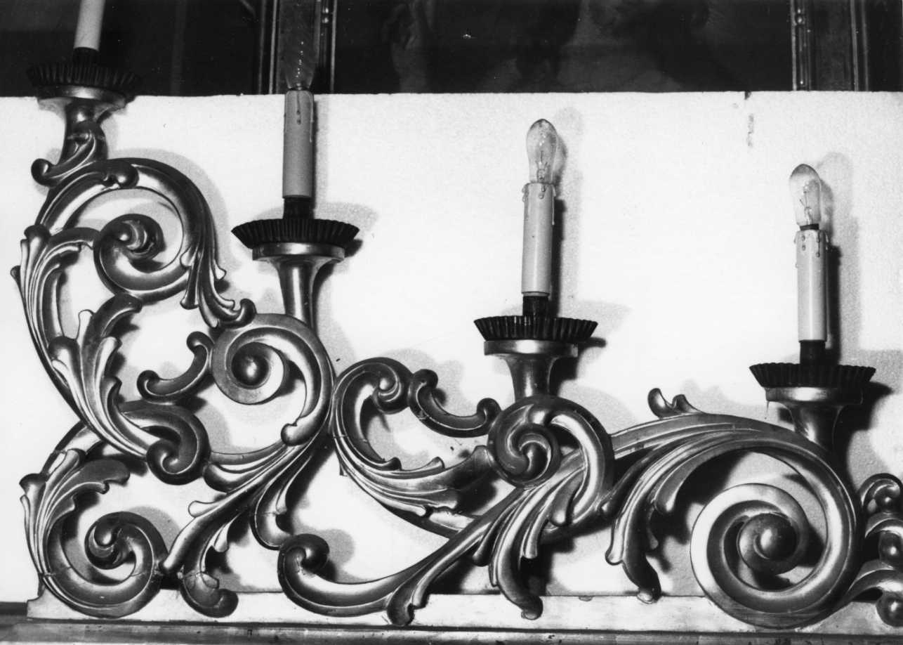 portacandele, opera isolata - bottega piemontese (fine sec. XIX)