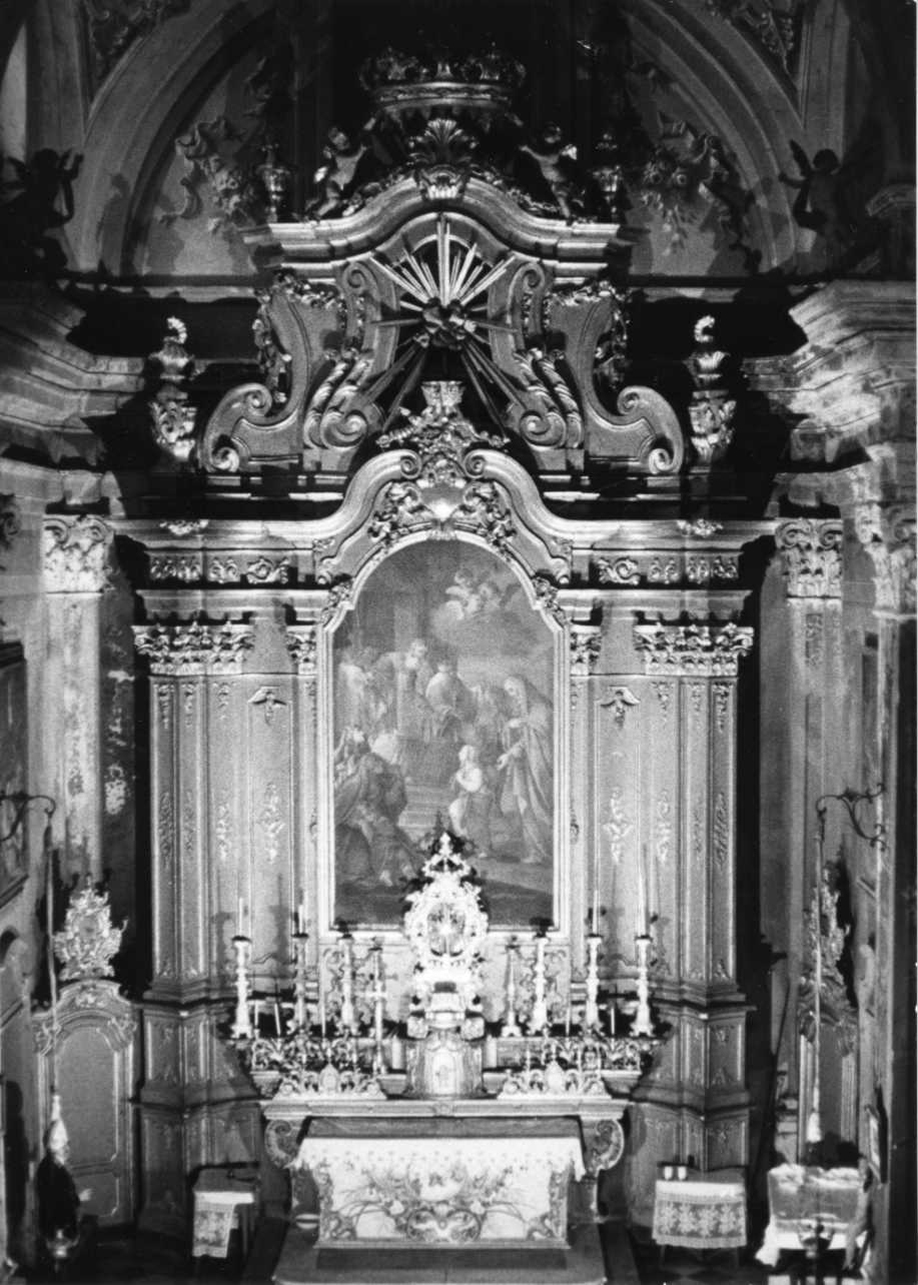 altare maggiore, opera isolata - bottega piemontese (metà sec. XVIII)