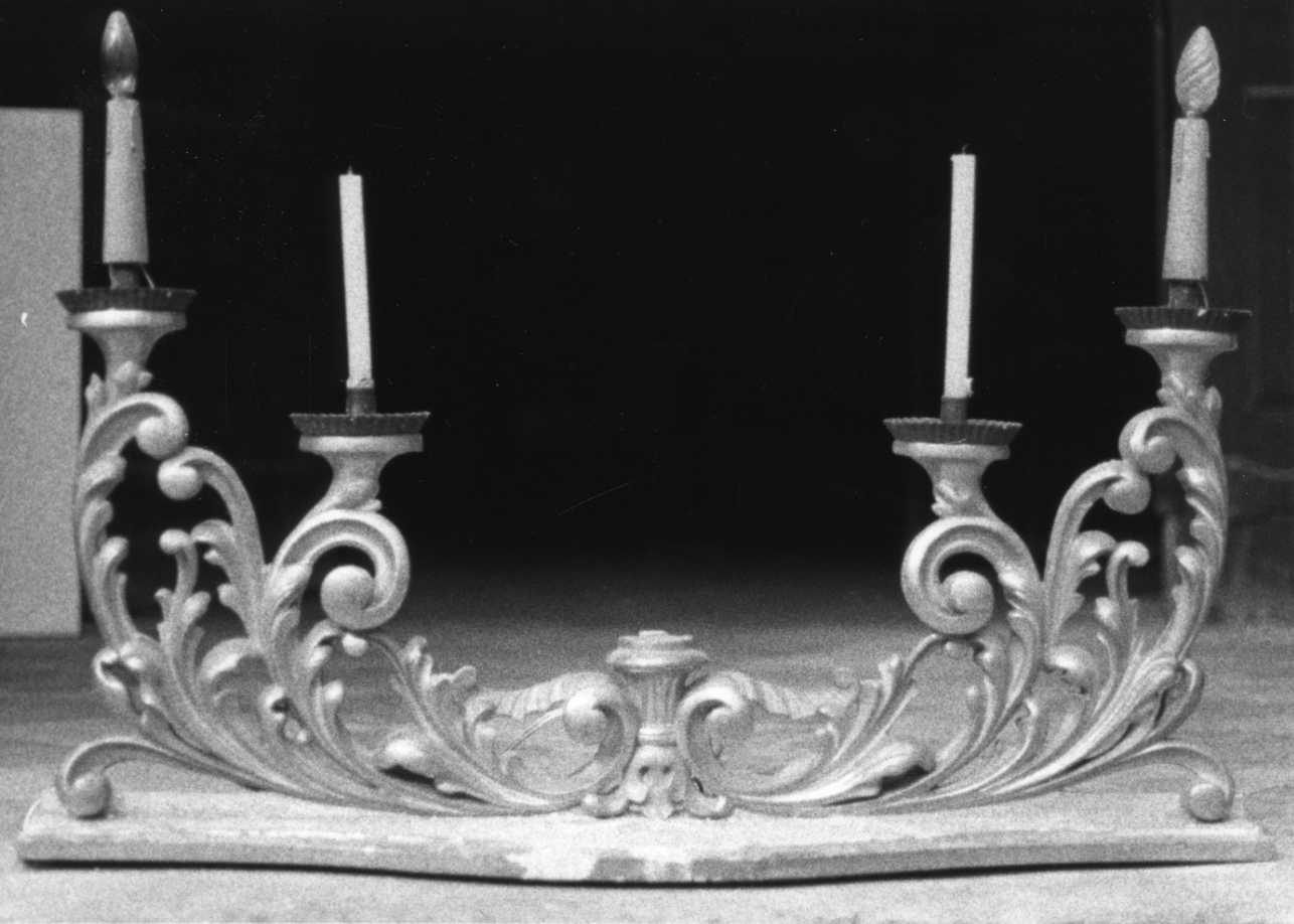 portacandele, opera isolata - bottega piemontese (ultimo quarto sec. XIX)