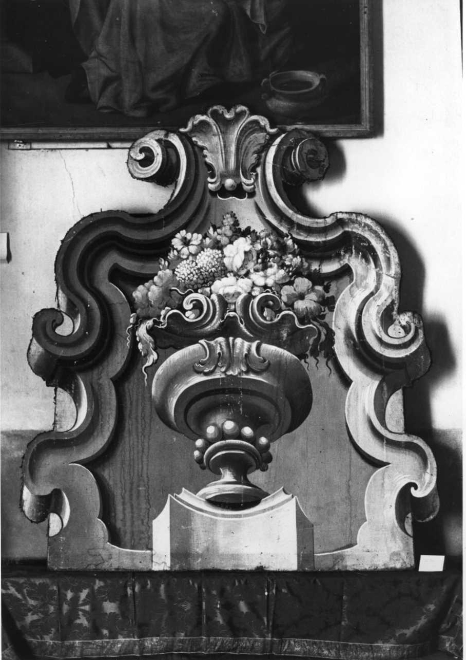 vaso con fiori (dipinto, serie) di Pozzo Giampiero (secondo quarto sec. XVIII)