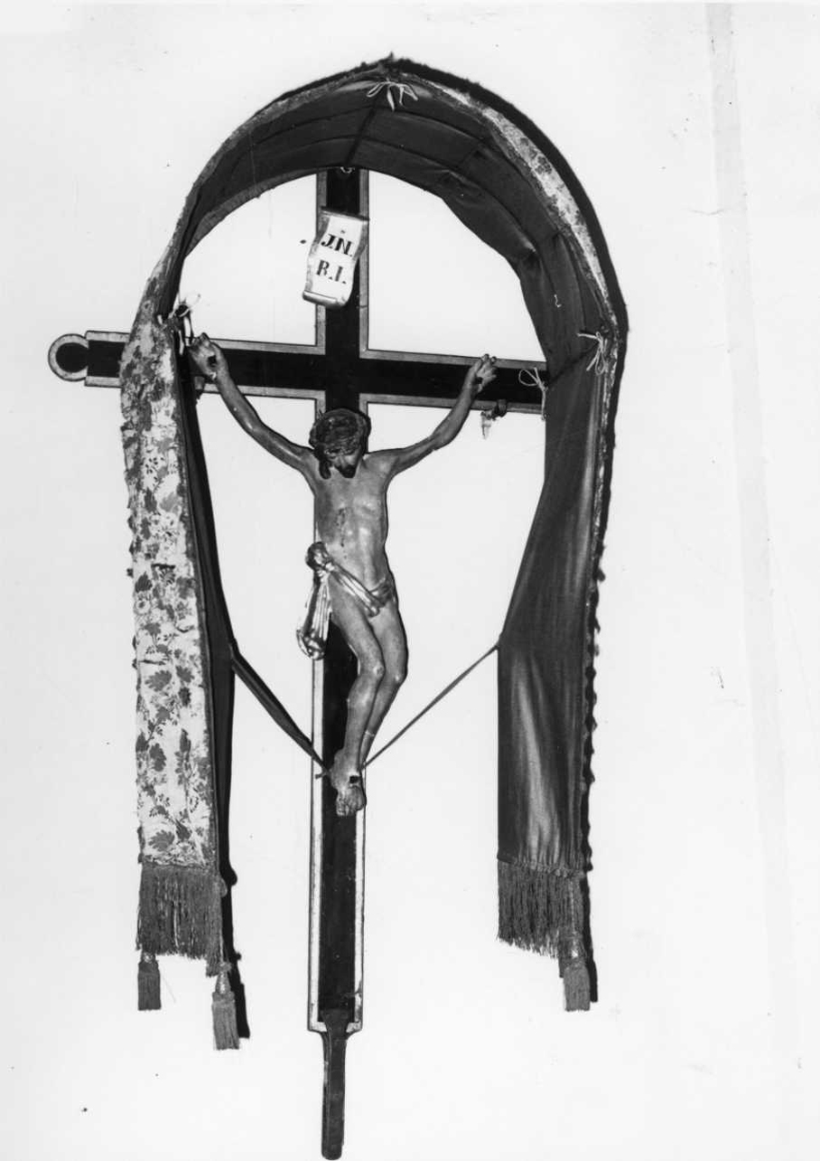 Cristo crocifisso (croce processionale, opera isolata) - bottega piemontese (metà sec. XVIII)