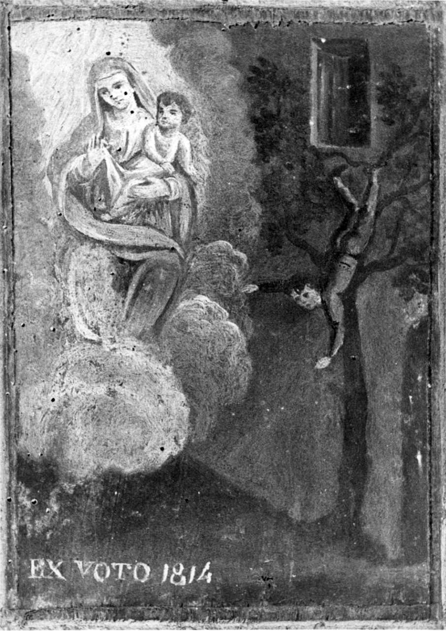 Intervento della Madonna per sventare un incidente (ex voto, opera isolata) - ambito piemontese (primo quarto sec. XIX)