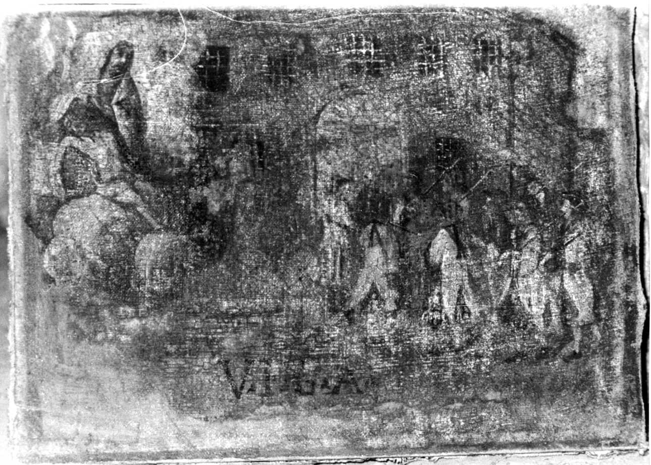 Intervento della Madonna Addolorata per salvare dalla guerra (ex voto, opera isolata) - ambito piemontese (sec. XVIII)