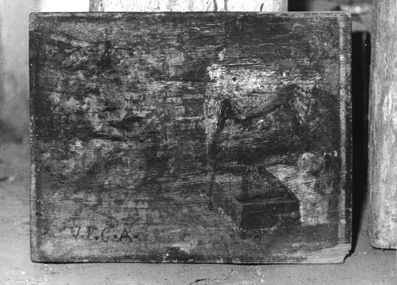 intervento della Madonna Addolorata per guarigione (ex voto, opera isolata) - ambito piemontese (sec. XVIII)