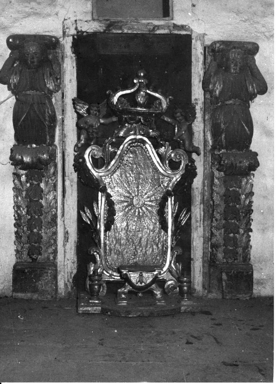 tronetto per esposizione eucaristica, opera isolata - bottega piemontese (sec. XVIII)