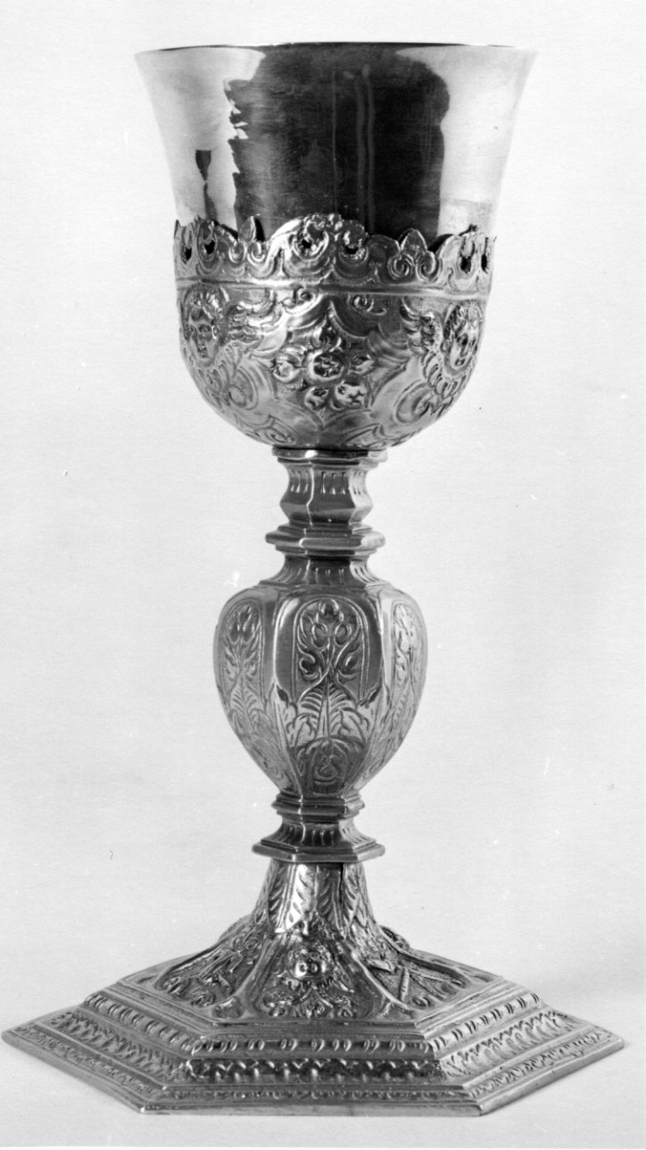 calice, opera isolata - bottega astigiana (fine/inizio secc. XVI/ XVII)