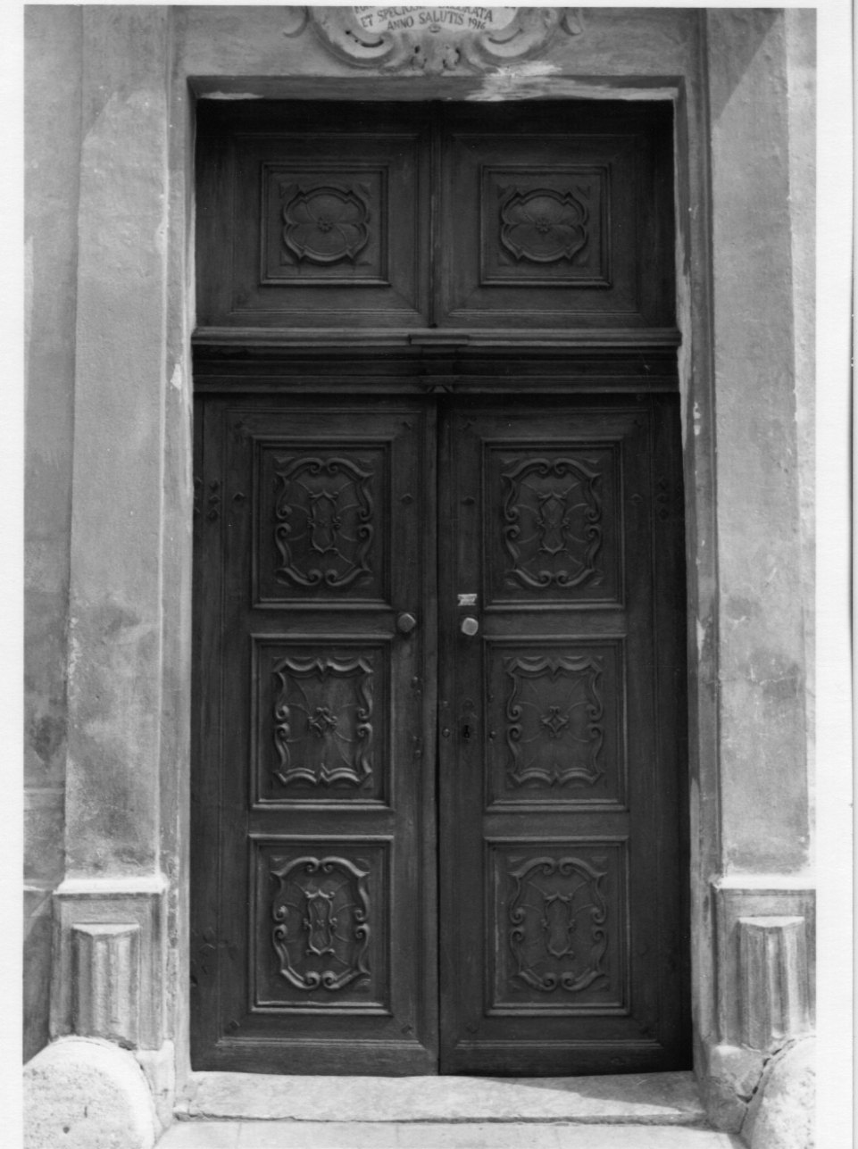 porta - a due battenti, opera isolata - bottega piemontese (seconda metà sec. XVIII)