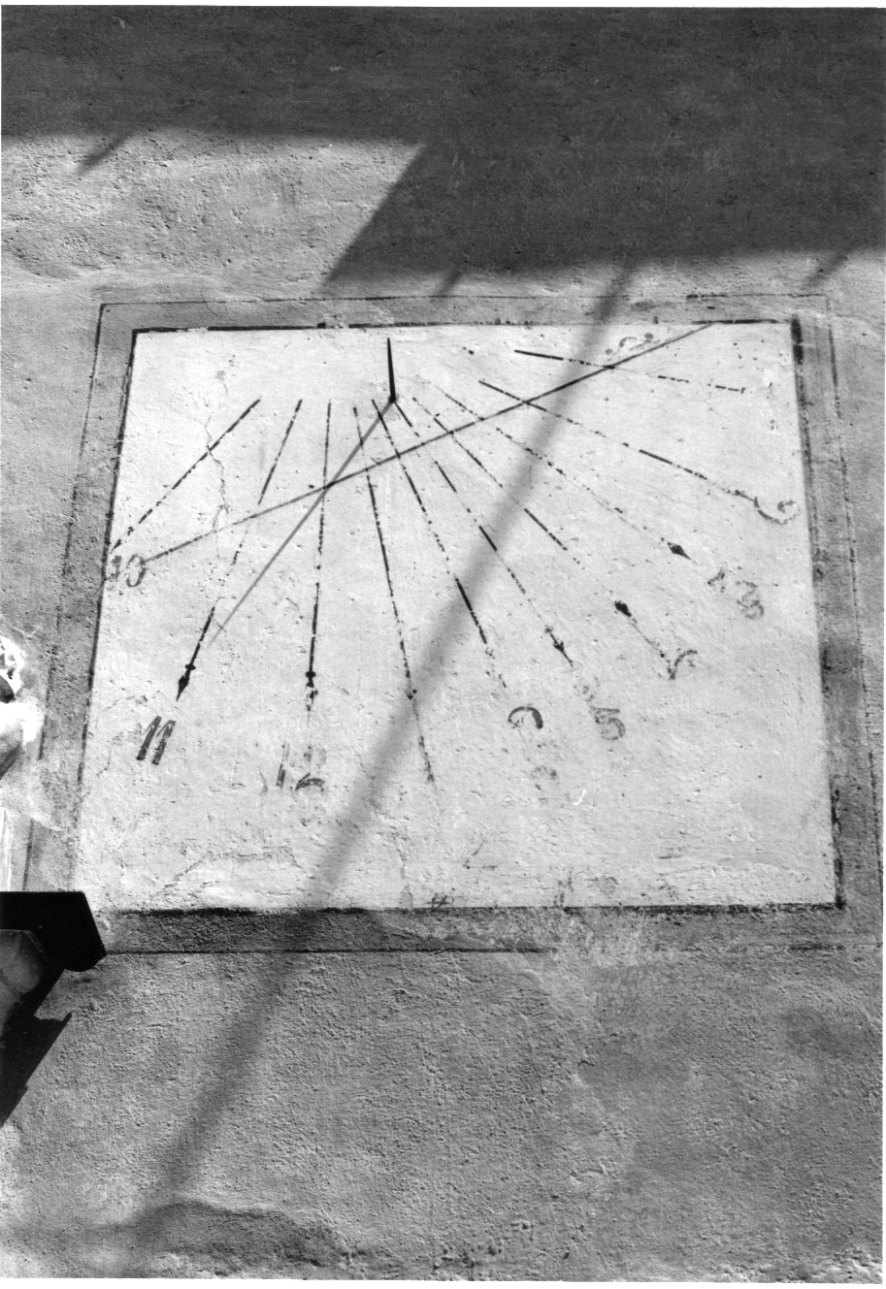 meridiana (dipinto, opera isolata) - bottega piemontese (seconda metà sec. XVIII)