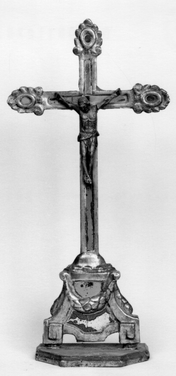 Cristo crocifisso (croce d'altare, opera isolata) - bottega piemontese (prima metà sec. XIX)