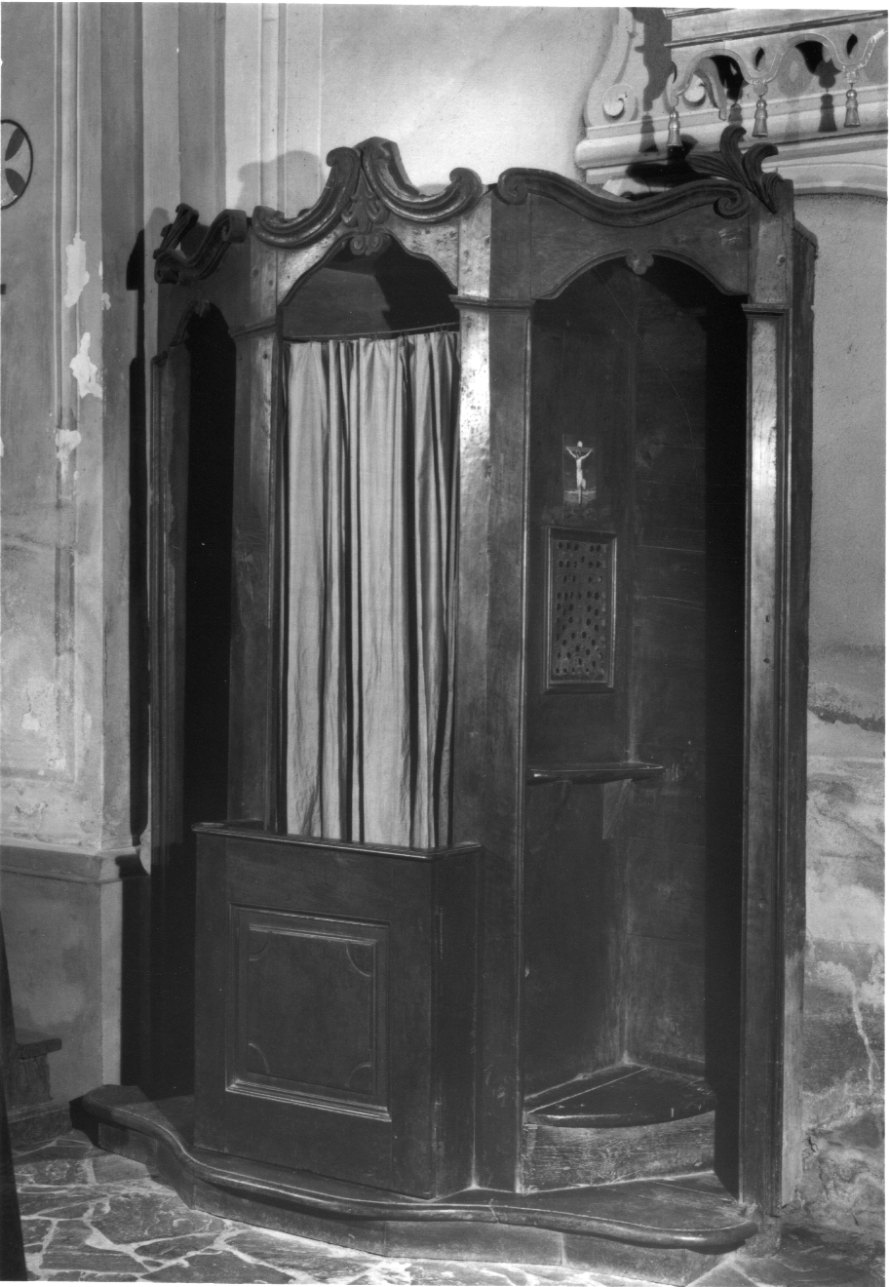 confessionale, opera isolata - bottega piemontese (sec. XVIII)
