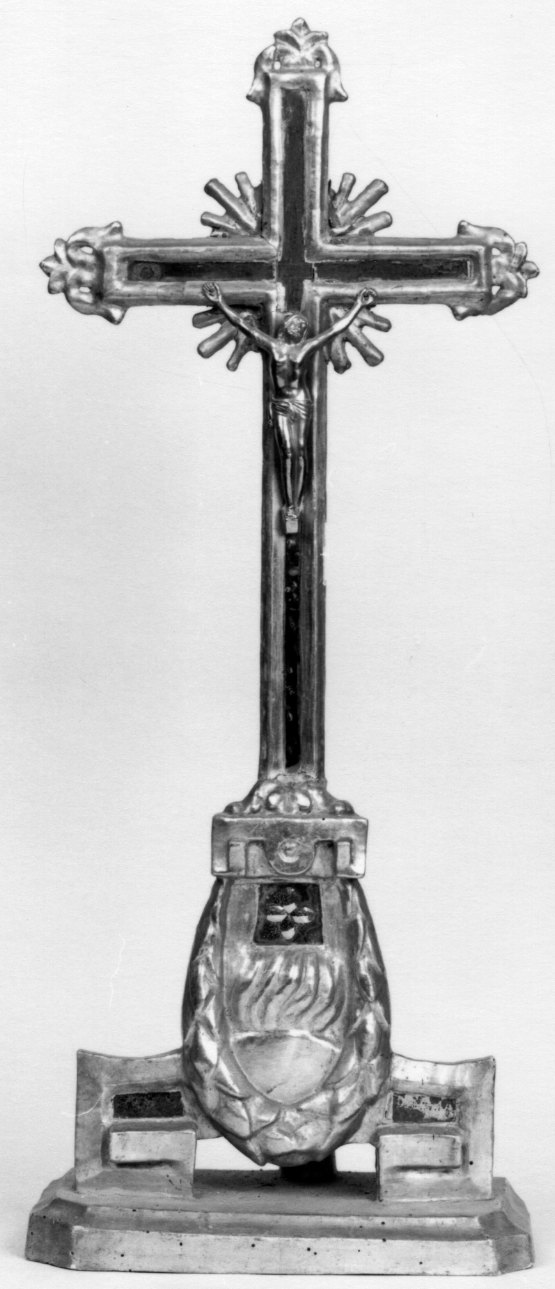 Cristo crocifisso (croce d'altare, opera isolata) - bottega piemontese (prima metà sec. XIX)