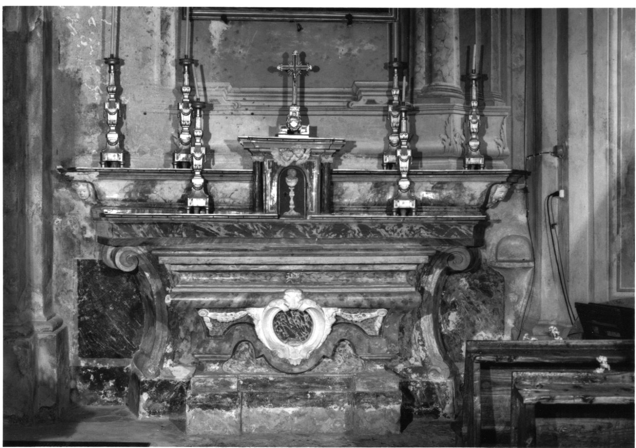 altare, opera isolata - bottega piemontese (seconda metà sec. XVIII)