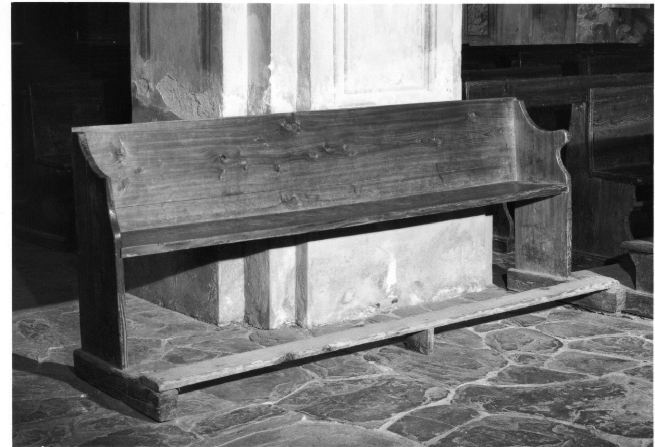 banco da chiesa, opera isolata - bottega piemontese (sec. XVIII)