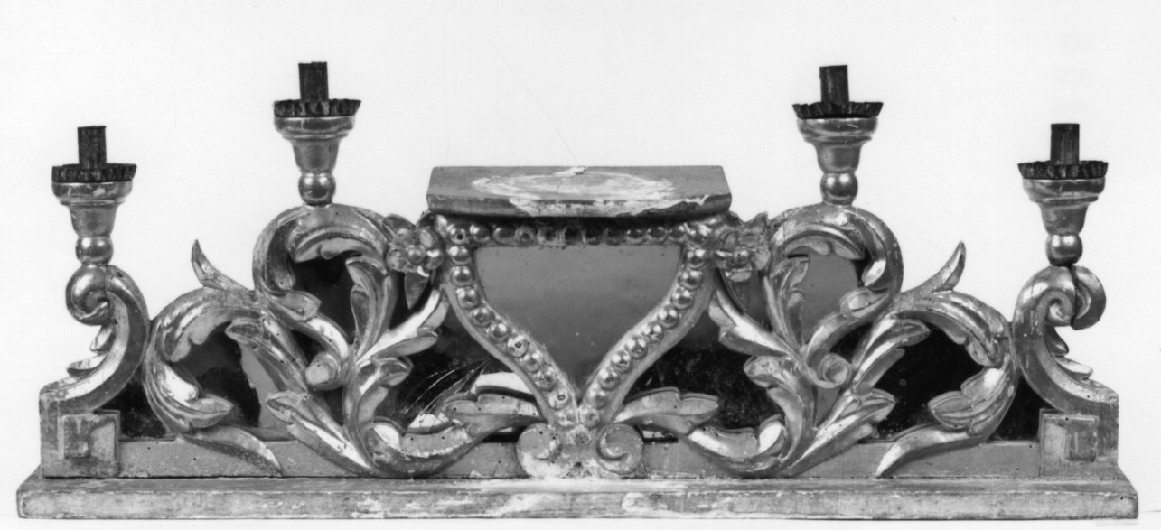 candelabro, opera isolata - bottega piemontese (prima metà sec. XIX)
