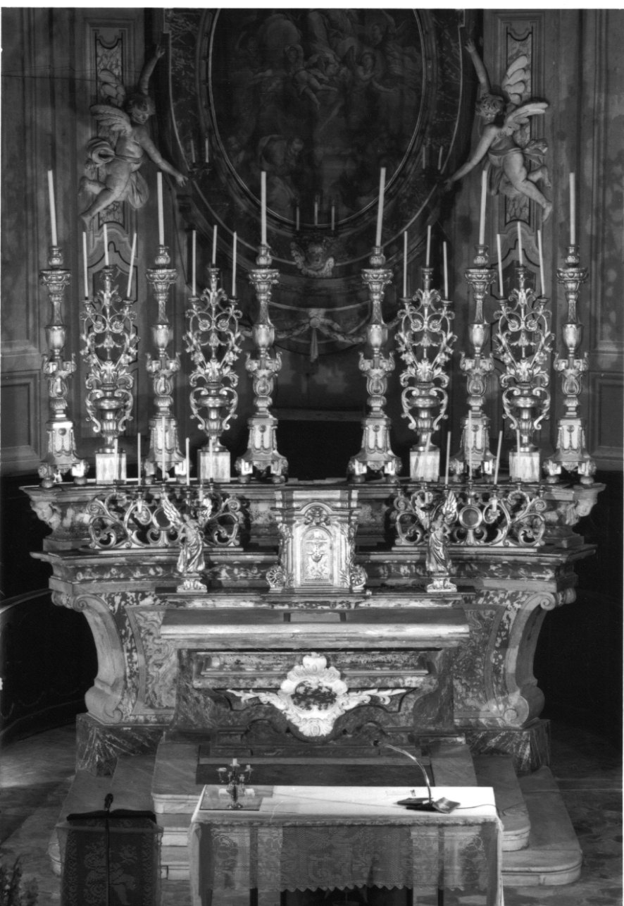 altare maggiore, opera isolata - bottega piemontese (seconda metà sec. XVIII)