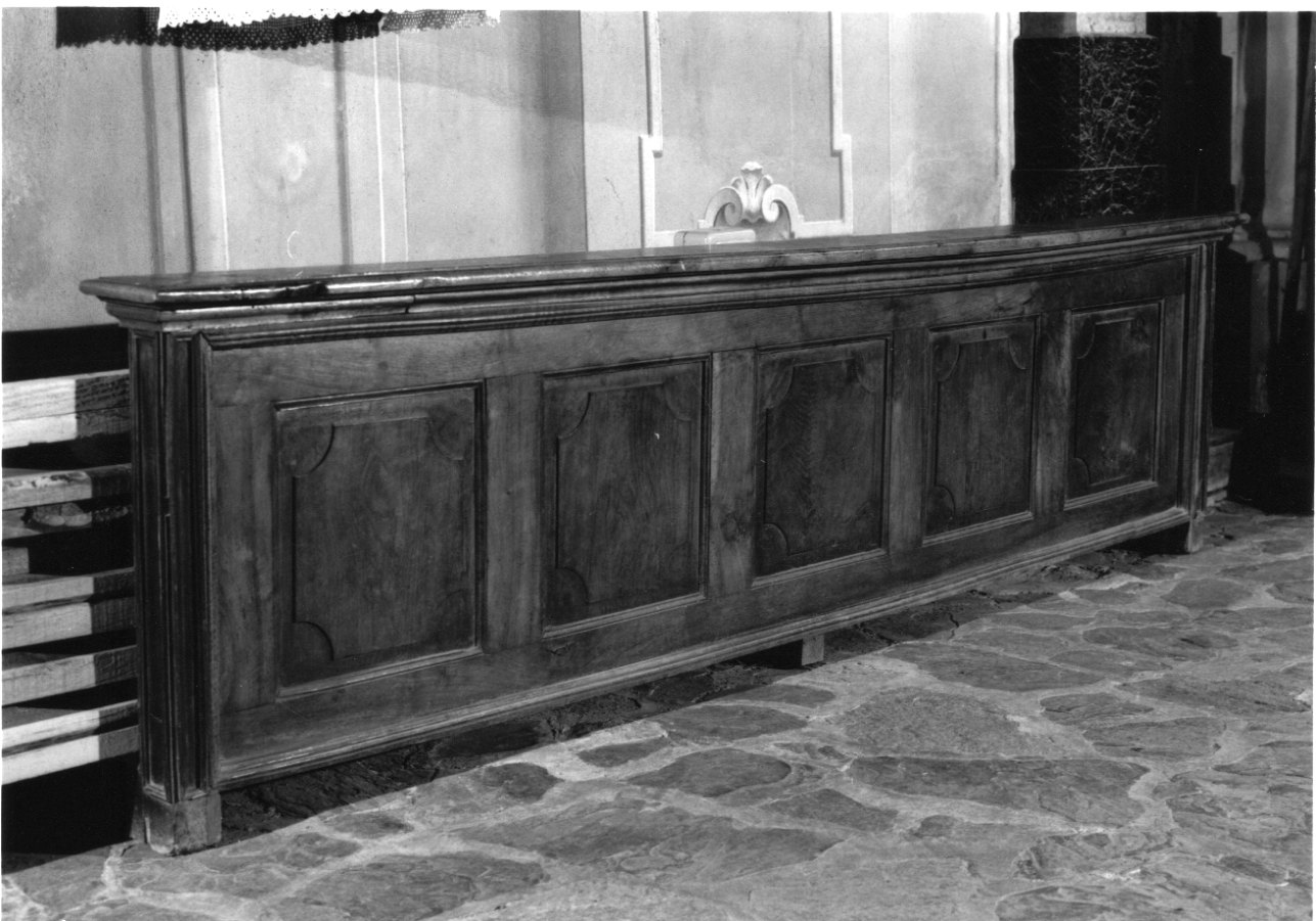 inginocchiatoio, opera isolata - bottega piemontese (seconda metà sec. XVIII)