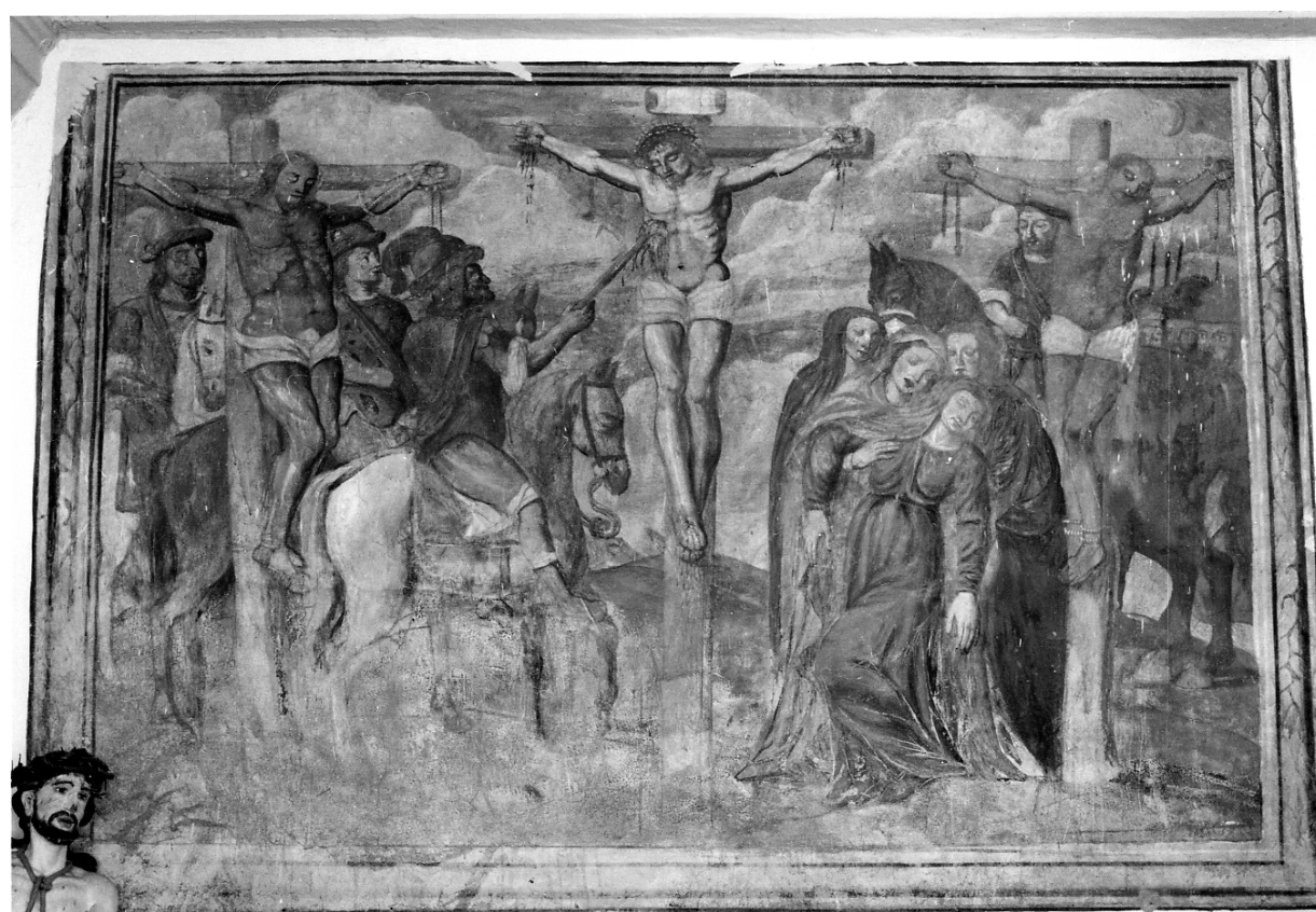 crocifissione di Cristo (dipinto) - ambito piemontese (primo quarto sec. XVIII)