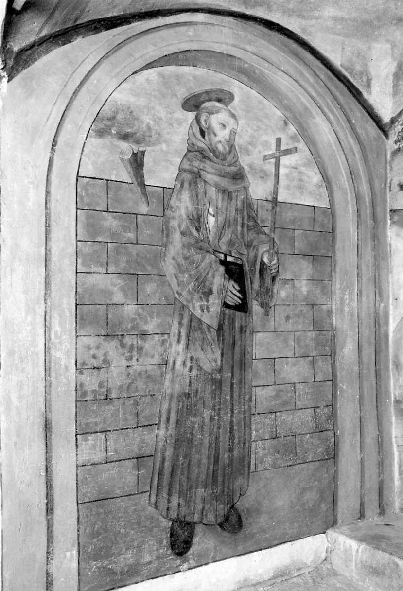 San Francesco d'Assisi (dipinto, elemento d'insieme) - ambito piemontese (prima metà sec. XVI, sec. XX)