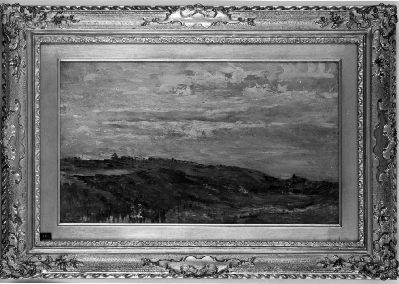 Tramonto, paesaggio (dipinto, opera isolata) di Boccardo Federico (inizio sec. XX)
