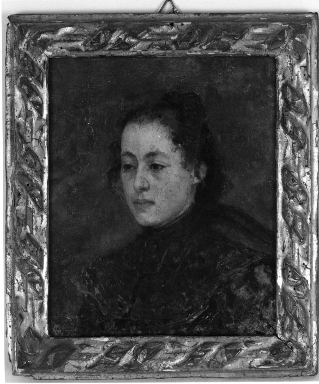 Testa di donna, ritratto di donna (dipinto, opera isolata) di Boccardo Federico (sec. XX)