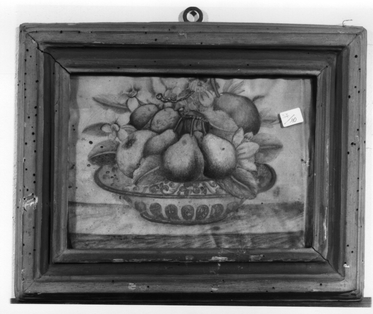 natura morta con frutta (dipinto, opera isolata) - ambito piemontese (fine sec. XVII)