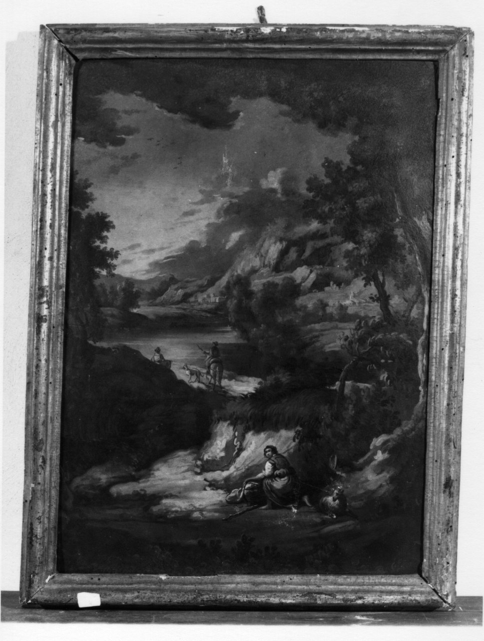 paesaggio (dipinto, opera isolata) - ambito piemontese (ultimo quarto sec. XVIII)