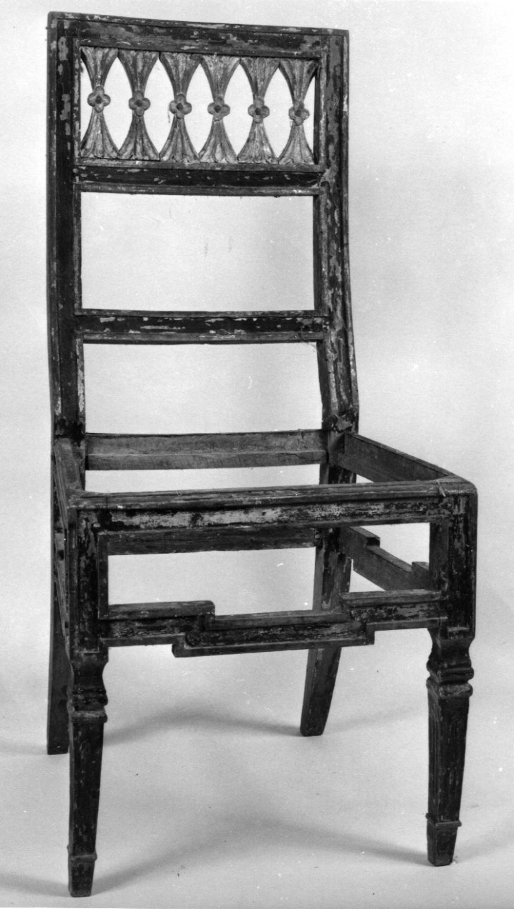 sedia, serie - bottega piemontese (fine sec. XVIII)