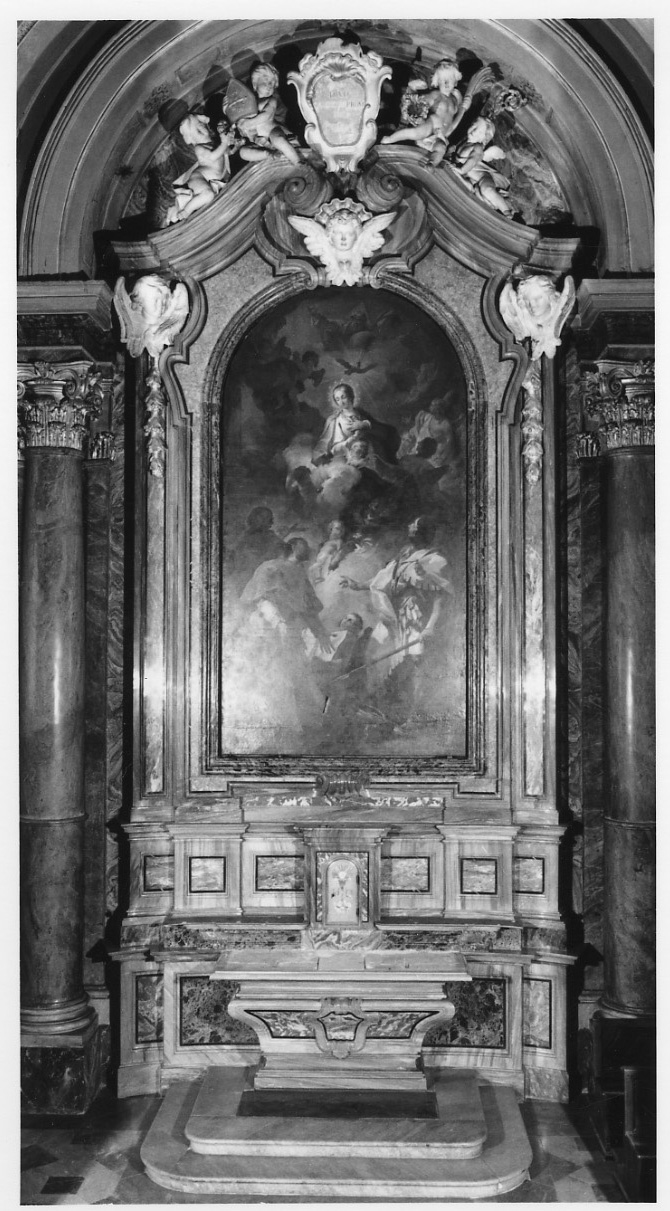 altare, opera isolata di Quadrone Giuseppe (bottega), Quadrone Giovanni Maria (seconda metà sec. XVIII)