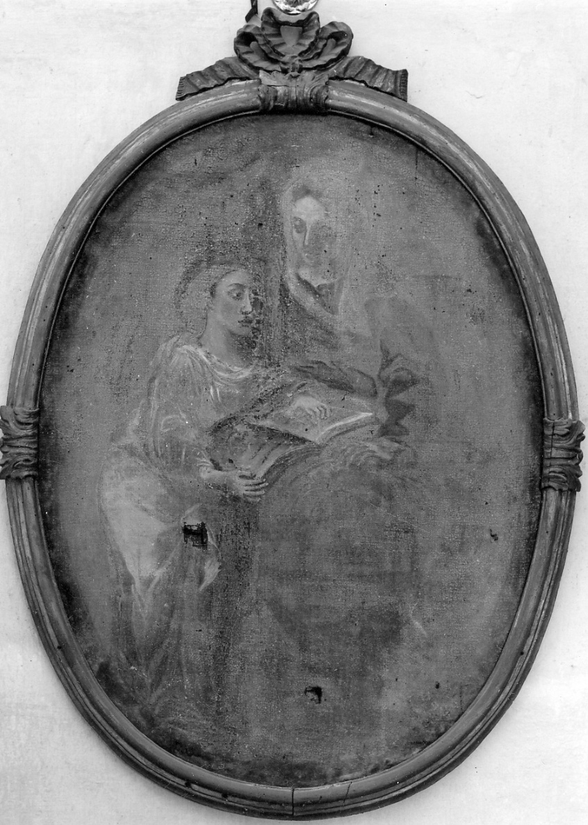 educazione di Maria Vergine (dipinto, opera isolata) - ambito piemontese (ultimo quarto sec. XVIII)