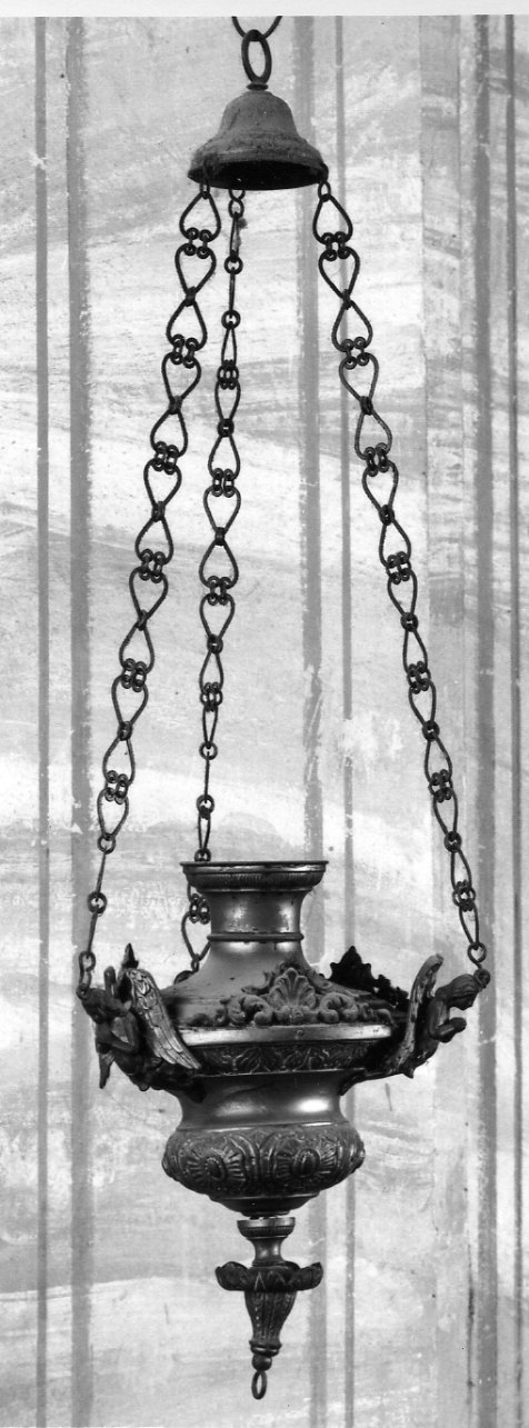 lampada pensile, serie - ambito piemontese (seconda metà sec. XIX)