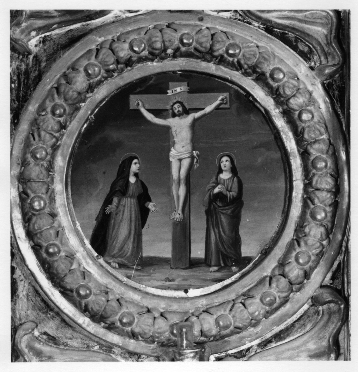 crocifissione di Cristo (dipinto) - ambito piemontese (metà sec. XIX)