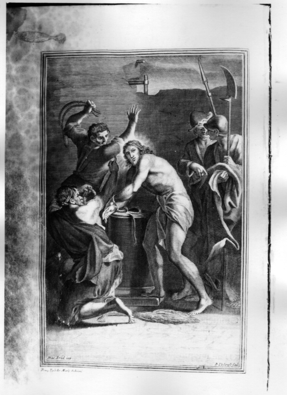 flagellazione di Cristo (stampa) di Thiboust Benoit (ultimo quarto sec. XVIII)
