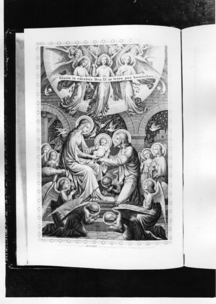 natività di Gesù (stampa) di Pickel, Schmalzl Max (ultimo quarto sec. XIX)