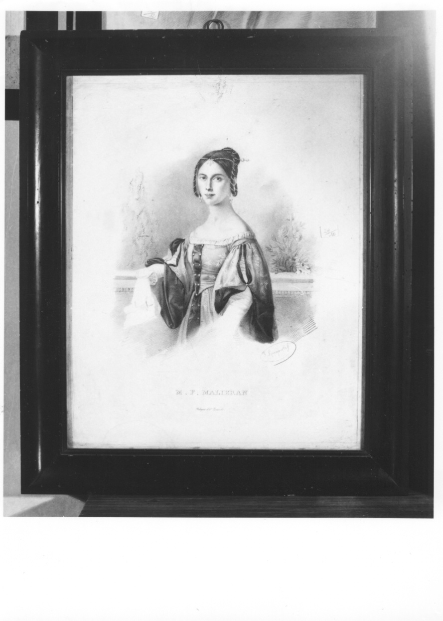 ritratto di Maria Felicita Malibran (stampa) di Spagnuoli Francesco (secondo quarto sec. XIX)