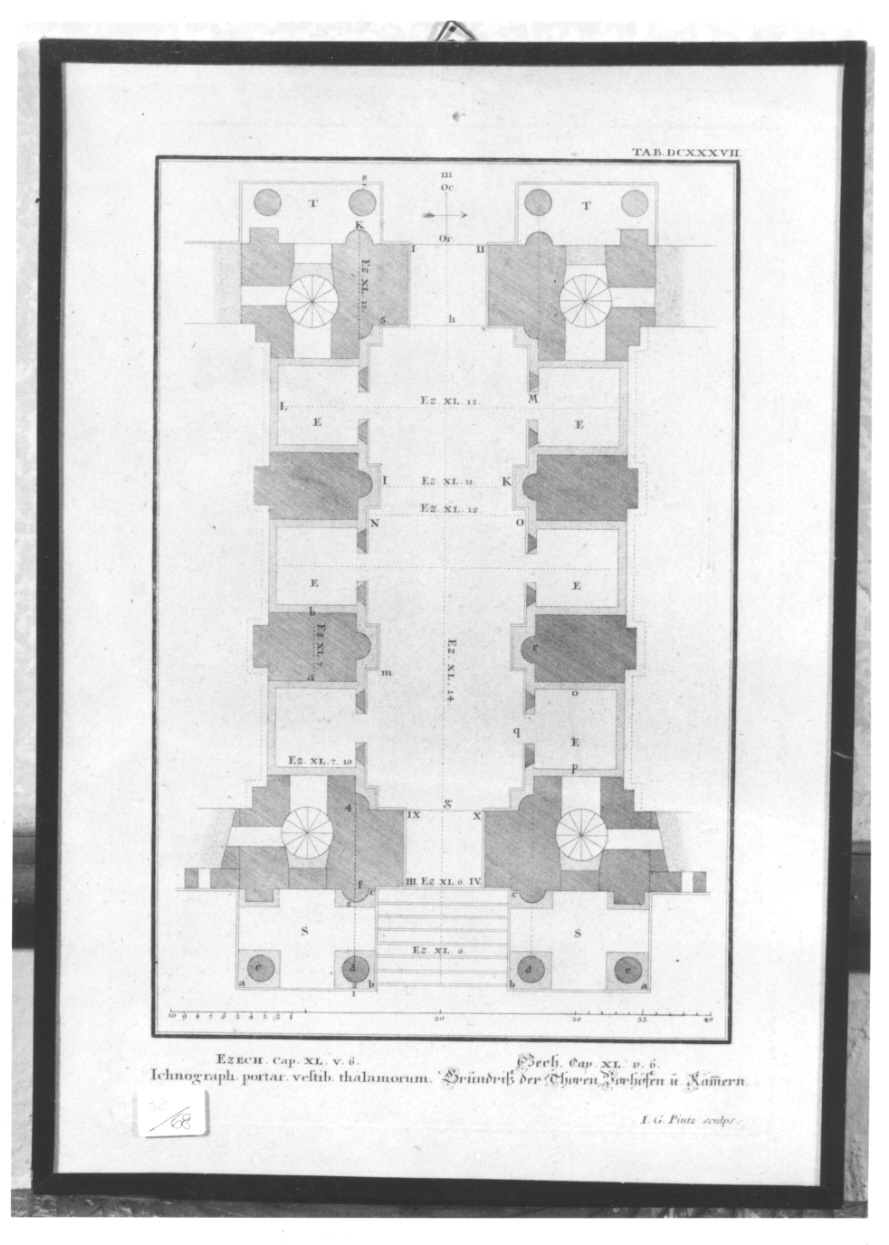 pianta di edificio (stampa) di Pintz Johann Georg (terzo quarto sec. XVIII)