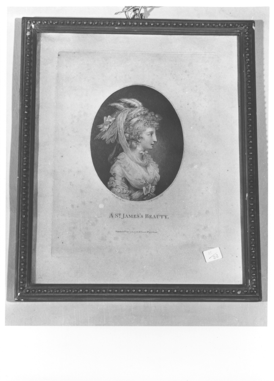 ritratto di donna (stampa) di Bartolozzi Francesco, Benwell John Hodges (ultimo quarto sec. XVIII)