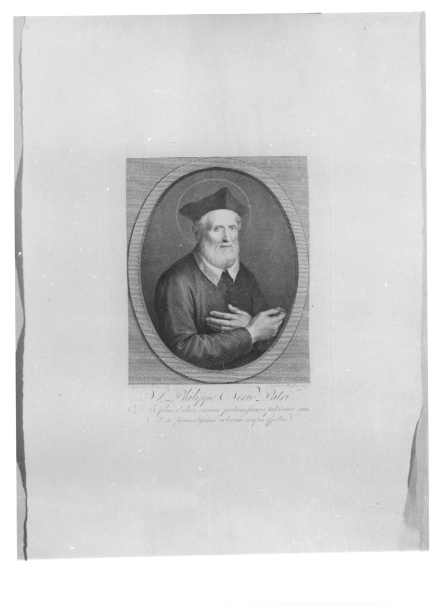 San Filippo Neri (stampa) di Morghen Raffaello, Tofanelli Stefano (fine/inizio secc. XVIII/ XIX)