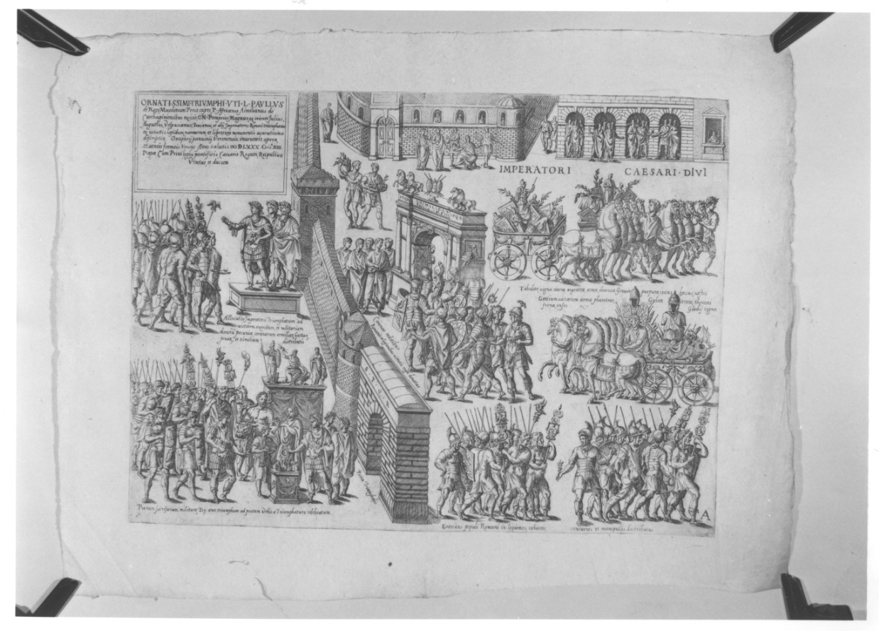 antichità romane (stampa, serie) di Panvinio Onofrio (ultimo quarto sec. XVI)