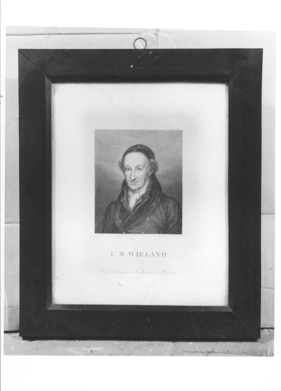 ritratto a mezzo busto di Christoph Martin Wieland (stampa, serie) di Von Kugelgen Gerhard, Schenker Nicolas (prima metà sec. XIX)