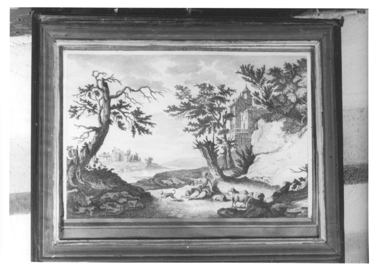 scena pastorale (stampa) - ambito francese (ultimo quarto sec. XVIII)