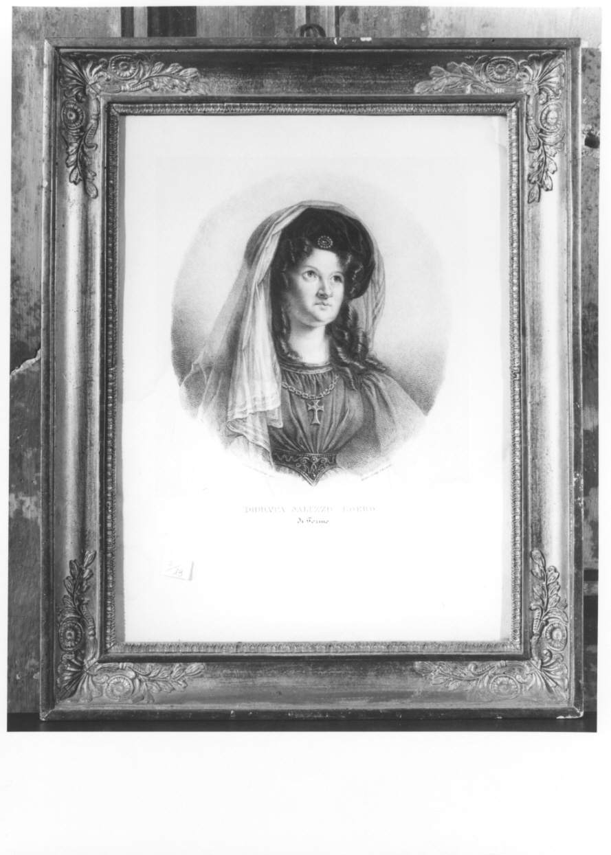 ritratto di Diodata contessa di Saluzzo Roero (stampa) di Guiscardi Gandolfi Camilla (prima metà sec. XIX)