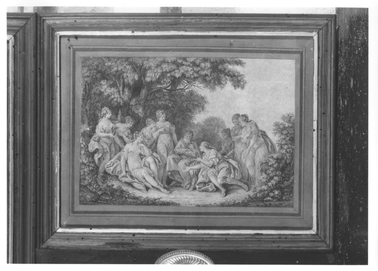 Telemaco racconta le proprie vicende a Calipso (stampa, serie) - ambito francese (ultimo quarto sec. XVIII)