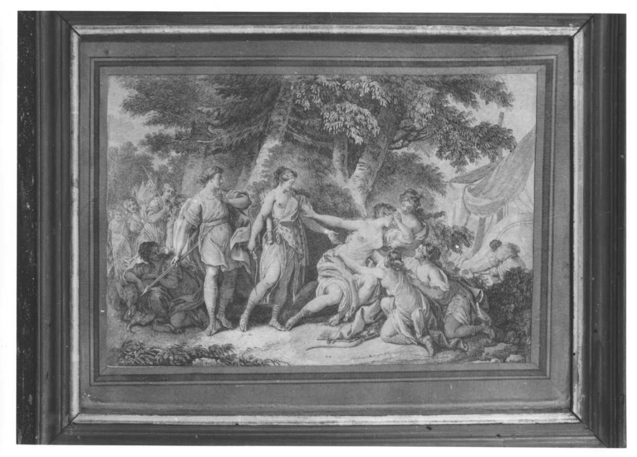 Calipso respinge la ninfa Eucari (stampa, serie) - ambito francese (ultimo quarto sec. XVIII)