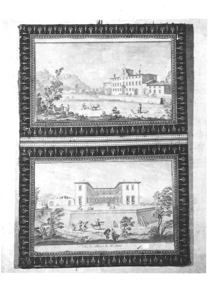 veduta di villa Collazzi di Scandicci (stampa, elemento d'insieme) di Corsi Marcantonio, Zocchi Giuseppe (metà sec. XVIII)