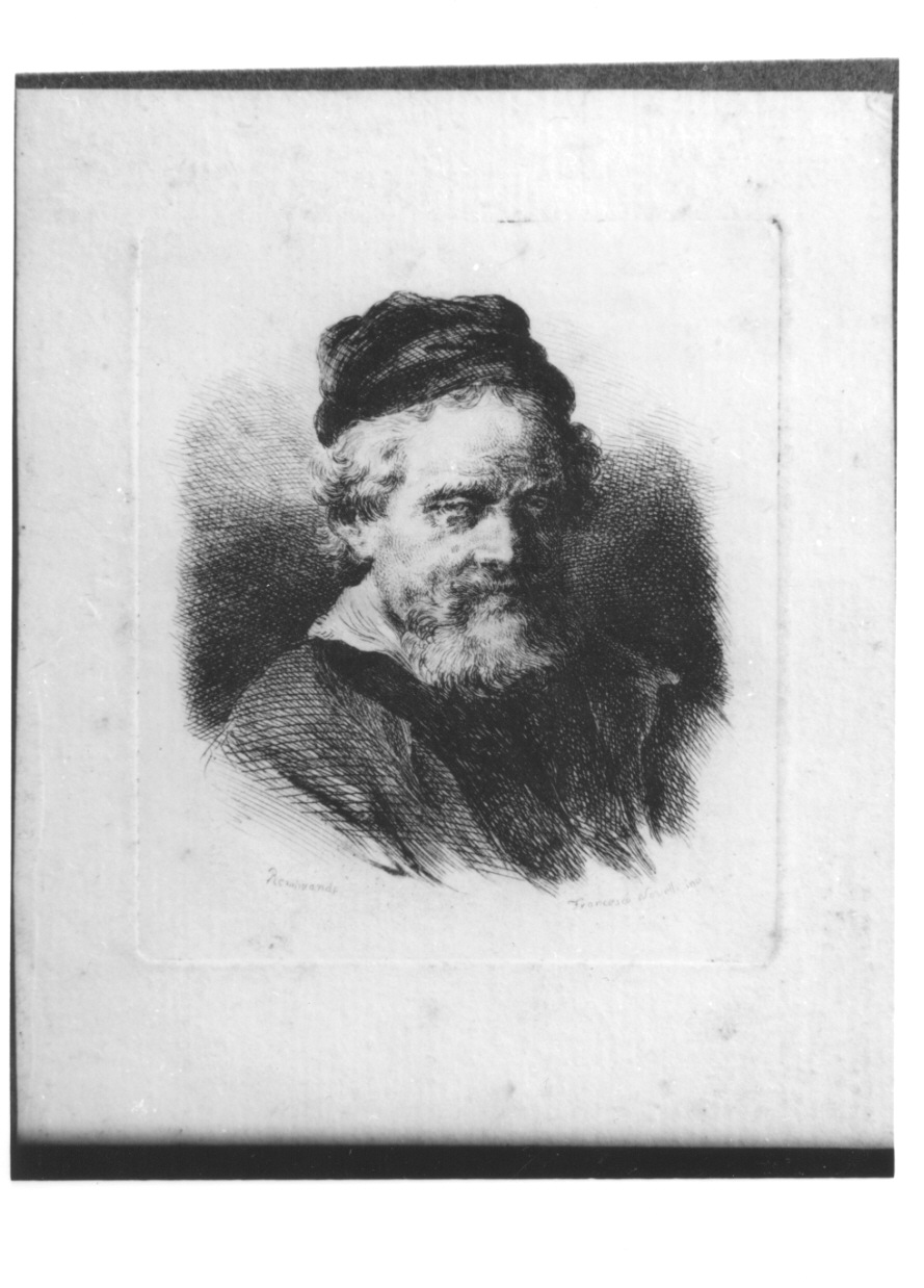 ritratto di Rembrandt van Rijn (stampa) di Novelli Francesco, Van Rijn Rembrandt Harmenszoon (prima metà sec. XIX)